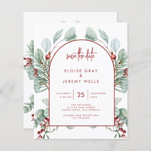 クリスマス日付の保存 (正面/裏面)