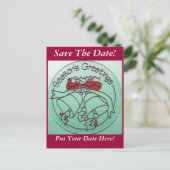 クリスマス日付はがきを保存 案内ポストカード (スタンド正面)