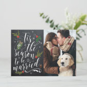 クリスマス日付カードを保存 招待状 (スタンド正面)