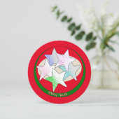 クリスマス日本のにクッキーを星に シーズンカード (スタンド正面)