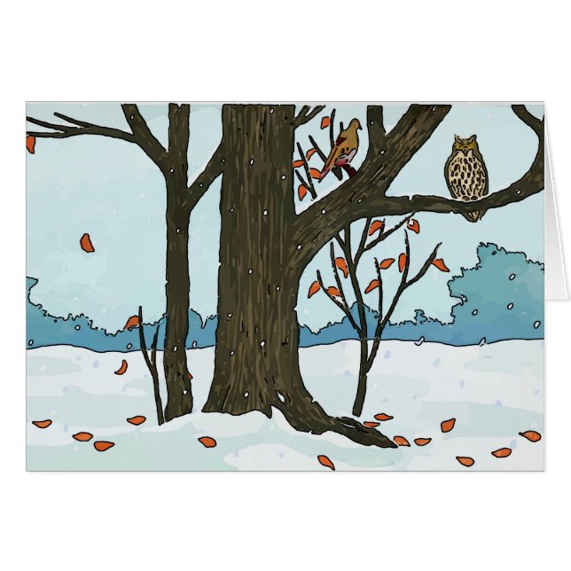 クリスマス日本のの雪鳥 (正面横)