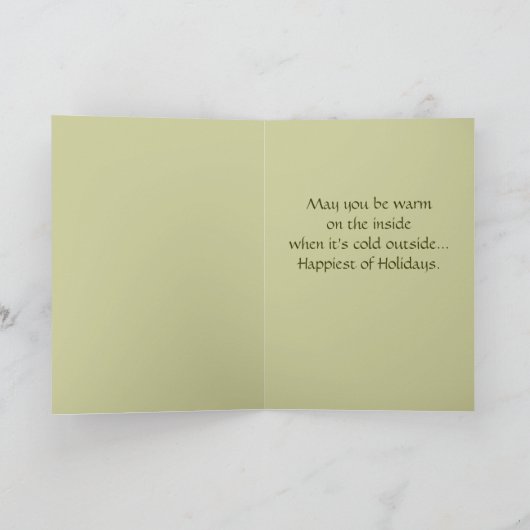 クリスマス日本のカード シーズンカード (内部)