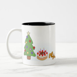 クリスマス日本の ツートーンマグカップ