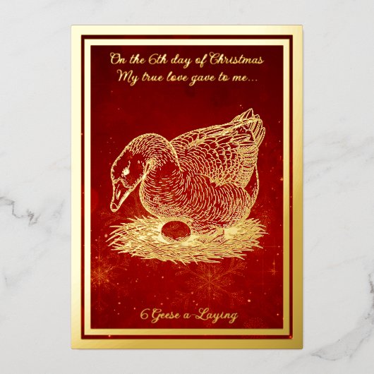 クリスマス日12ヶ国 箔シーズンカード (正面)