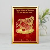 クリスマス日12ヶ国 箔シーズンカード (立ち正面)