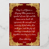 クリスマス日12ヶ国 箔シーズンカード (裏面)