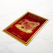 クリスマス日12ヶ国 箔シーズンカード (回転した状態)