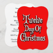 クリスマス日12人 招待状 (正面/裏面)