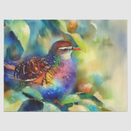 クリスマス日12回：パトリッジ(A) 薄葉紙