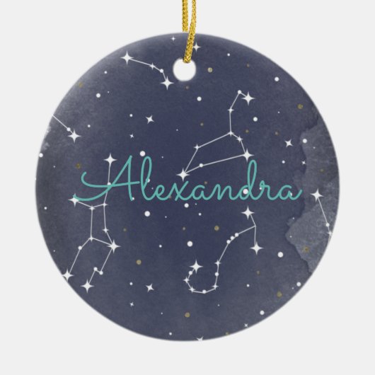 クリスマス星座 セラミックオーナメント (正面)