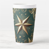 クリスマス星空 カフェラテマグ (正面)