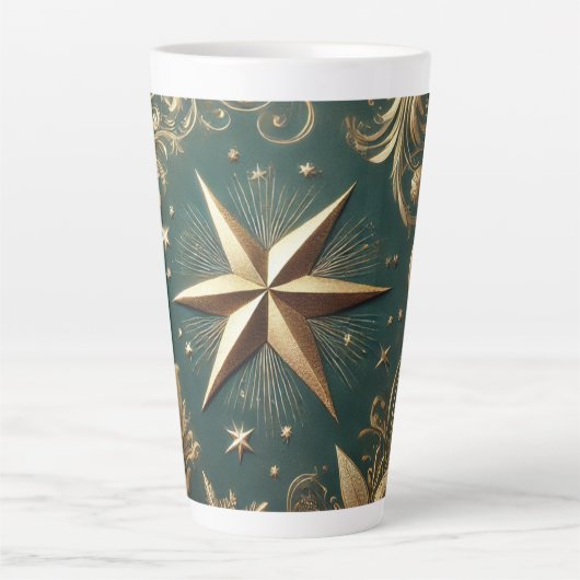 クリスマス星空 カフェラテマグ (正面)