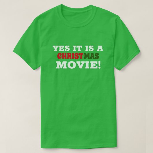 クリスマス映画です!C Tシャツ (デザイン正面)