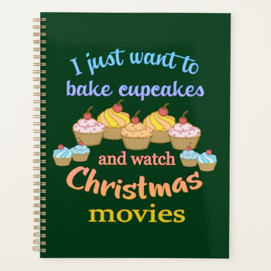 クリスマス映画とカップケーキ プランナー手帳 (正面)