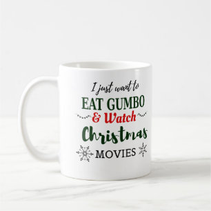 クリスマス映画とガンボケージャンルイジアナ コーヒーマグカップ