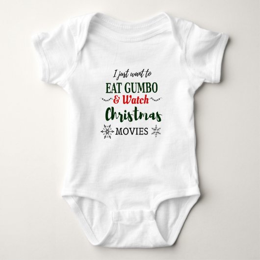 クリスマス映画とグンボおもしろいケージャンルイジアナ Tシャツ (正面)