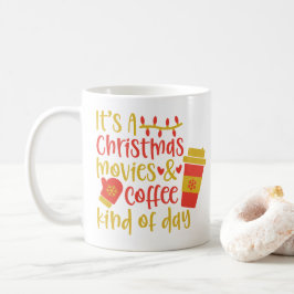 クリスマス映画とコーヒーの日マグ コーヒーマグカップ
