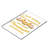 クリスマス映画とベーキング ノートブック (左側)