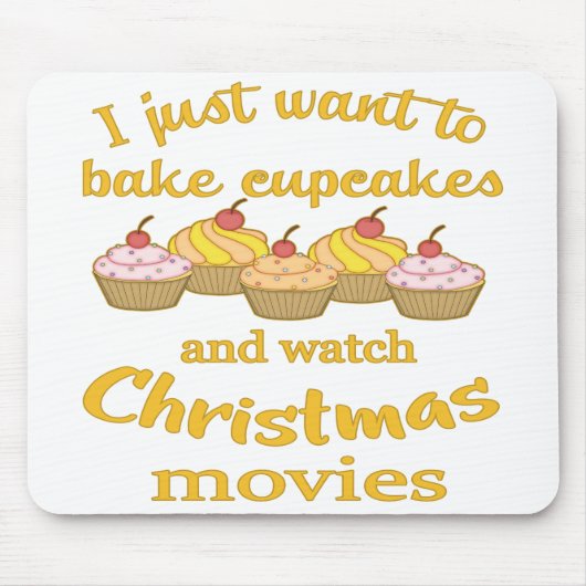 クリスマス映画とベーキング マウスパッド (正面)