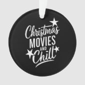 クリスマス映画と冷たい家族のクリスマスギフト オーナメント (正面)