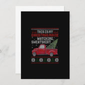 クリスマス映画の大人のためのウォッチング,ヴィンテージトラック 招待状 (正面/裏面)