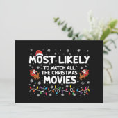 クリスマス映画の家族全員を見る可能性が最も高い 招待状 (スタンド正面)