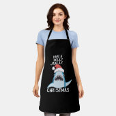 クリスマス映画の皮肉っぽい口ごたえを食べる エプロン (着用した状態)