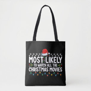 クリスマス映画を全部見るタイプ トートバッグ