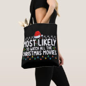 クリスマス映画を全部見るタイプ トートバッグ (クローズアップ)