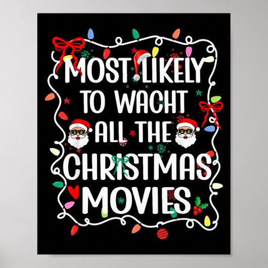 クリスマス映画を全部見るファミリー ポスター (正面)