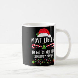 クリスマス映画を全部見る人認定 Xmas コーヒーマグカップ