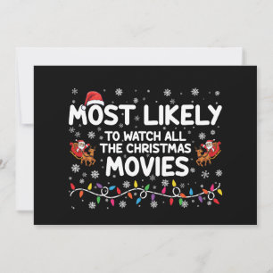 クリスマス映画を全部見る家族 招待状