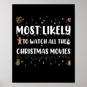 クリスマス映画を全部見る確率が最も高い ポスター