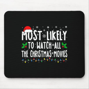 クリスマス映画を全部観るタイプ マウスパッド