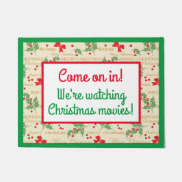 クリスマス映画を見てる! ドアマット