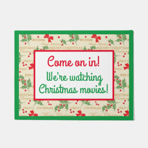 クリスマス映画を見てる! ドアマット