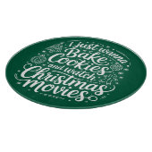 クリスマス映画を見てクッキーを作りたい カッティングボード (角)