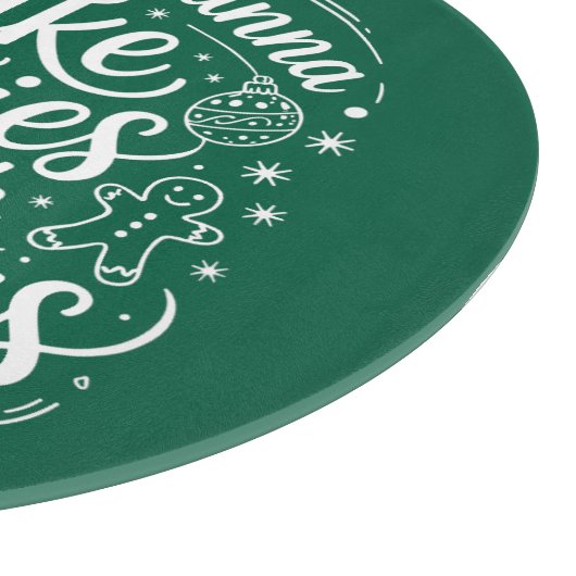 クリスマス映画を見てクッキーを作りたい カッティングボード (角)