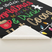 クリスマス映画を見て熱い飲み物を飲みたい シェルパブランケット (3/4)