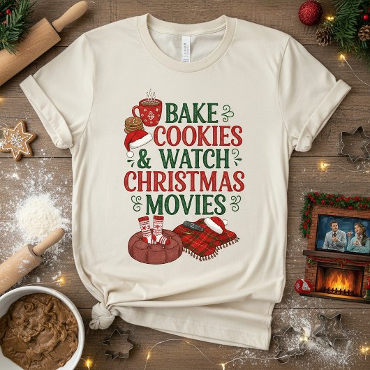 クリスマス映画を見ながらクッキー作り トライブレンドＴシャツ