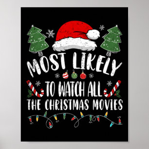 クリスマス映画を見る可能性が最も高い ポスター