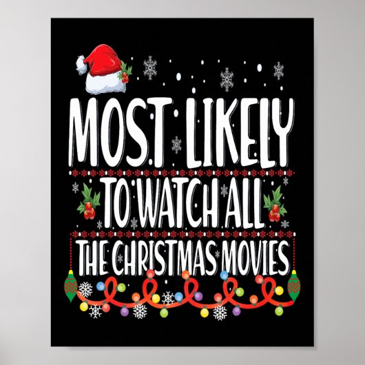クリスマス映画を見る可能性が最も高い ポスター (正面)