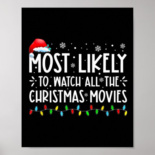 クリスマス映画を見る可能性が最も高い ポスター (正面)