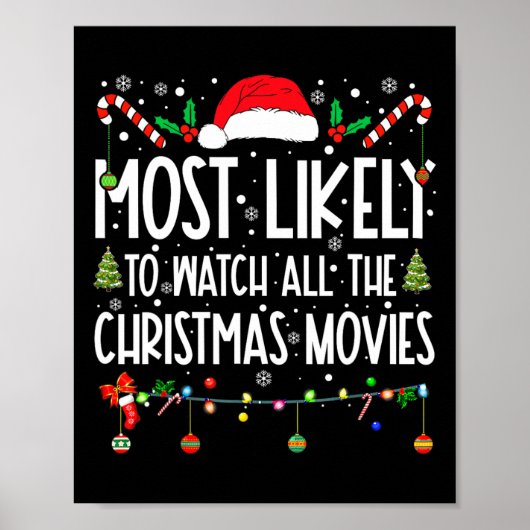 クリスマス映画を見る可能性が最も高い ポスター (正面)