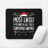 クリスマス映画を見る可能性が最も高い マウスパッド (マウス)
