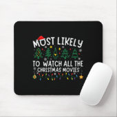 クリスマス映画を見る可能性が最も高い マウスパッド (マウス)