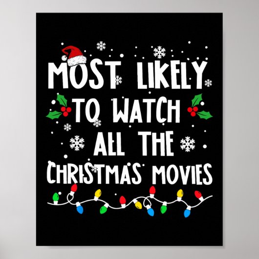 クリスマス映画ファンを見る可能性が最も高い ポスター (正面)
