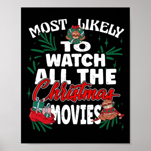 クリスマス映画ファンを見る可能性が最も高い ポスター (正面)