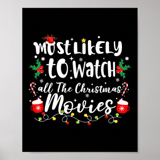 クリスマス映画ファンを見る可能性が最も高い ポスター (正面)