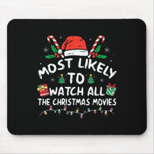 クリスマス映画ファンを見る可能性が最も高い マウスパッド